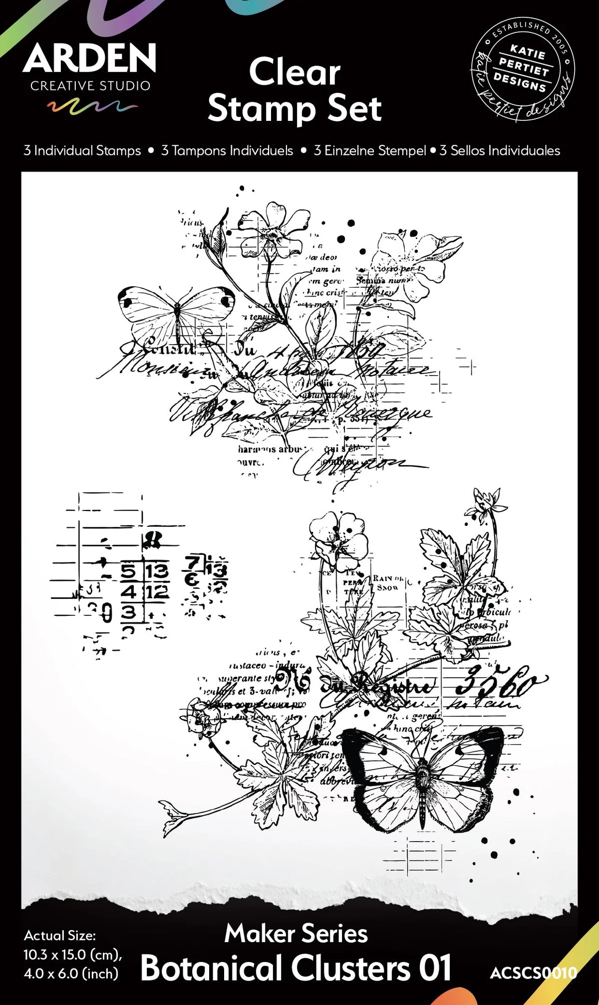 Arden Creative Studio - Maker Series - Botanical Clusters 01 Stamp Set